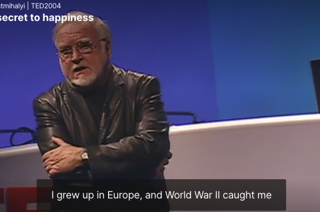 Flow the secret to happiness