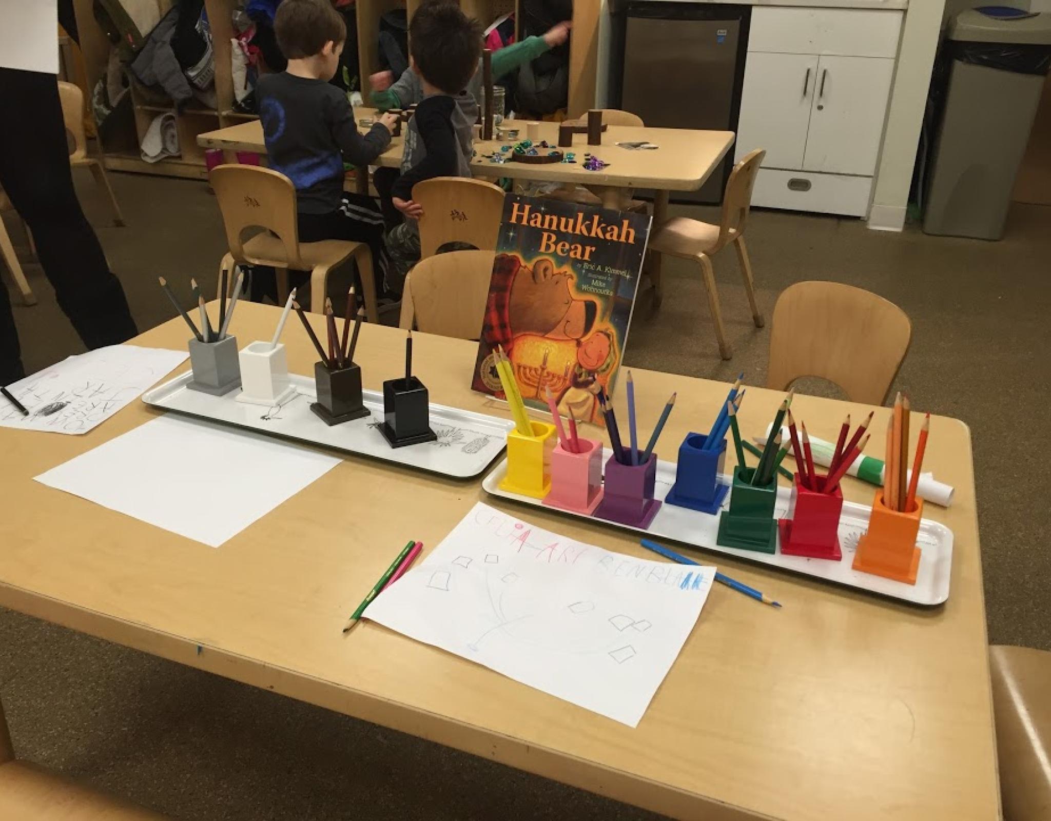 Brotherhood Hanukkah Bear book on table