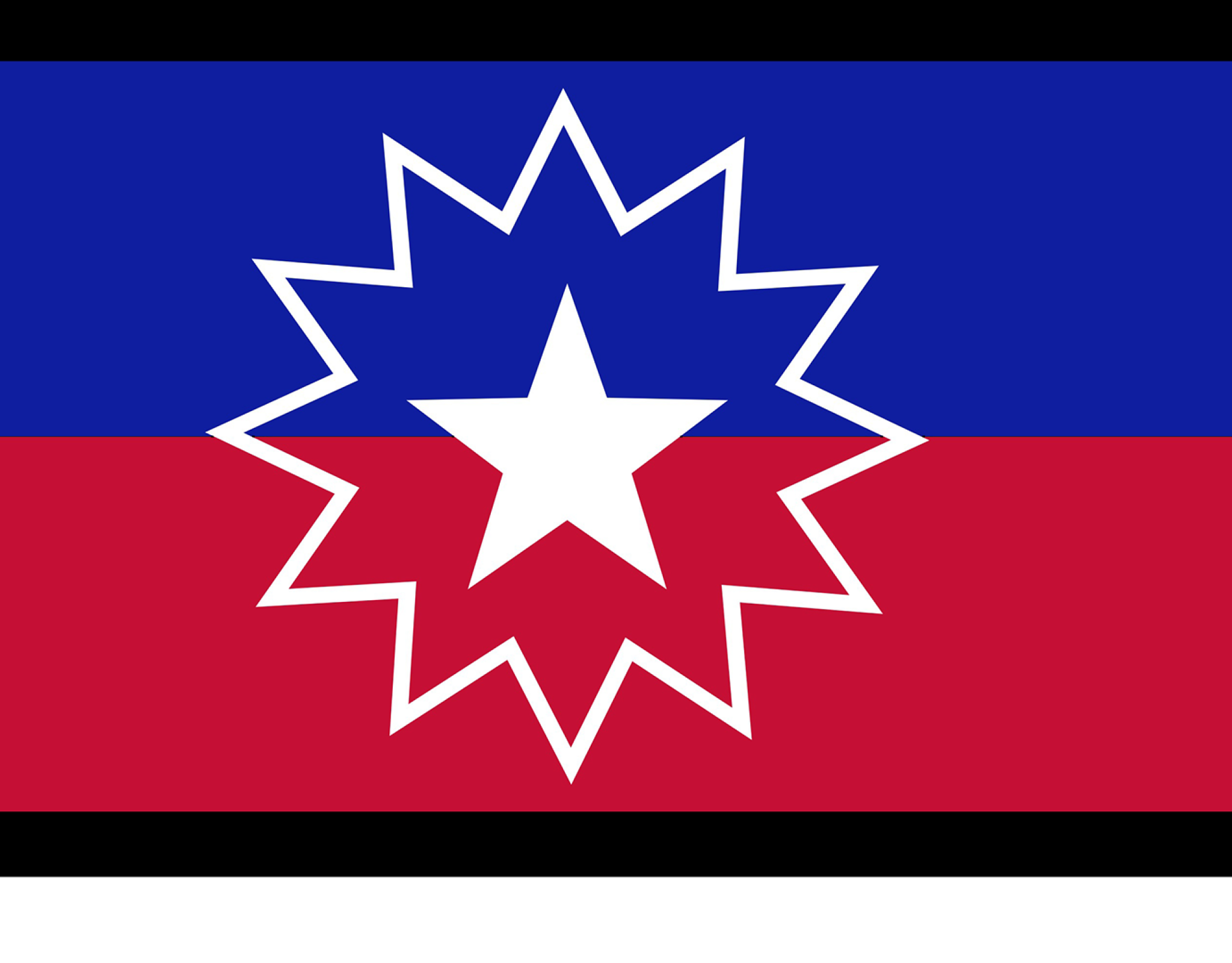 A flag for the commemoration of Juneteenth