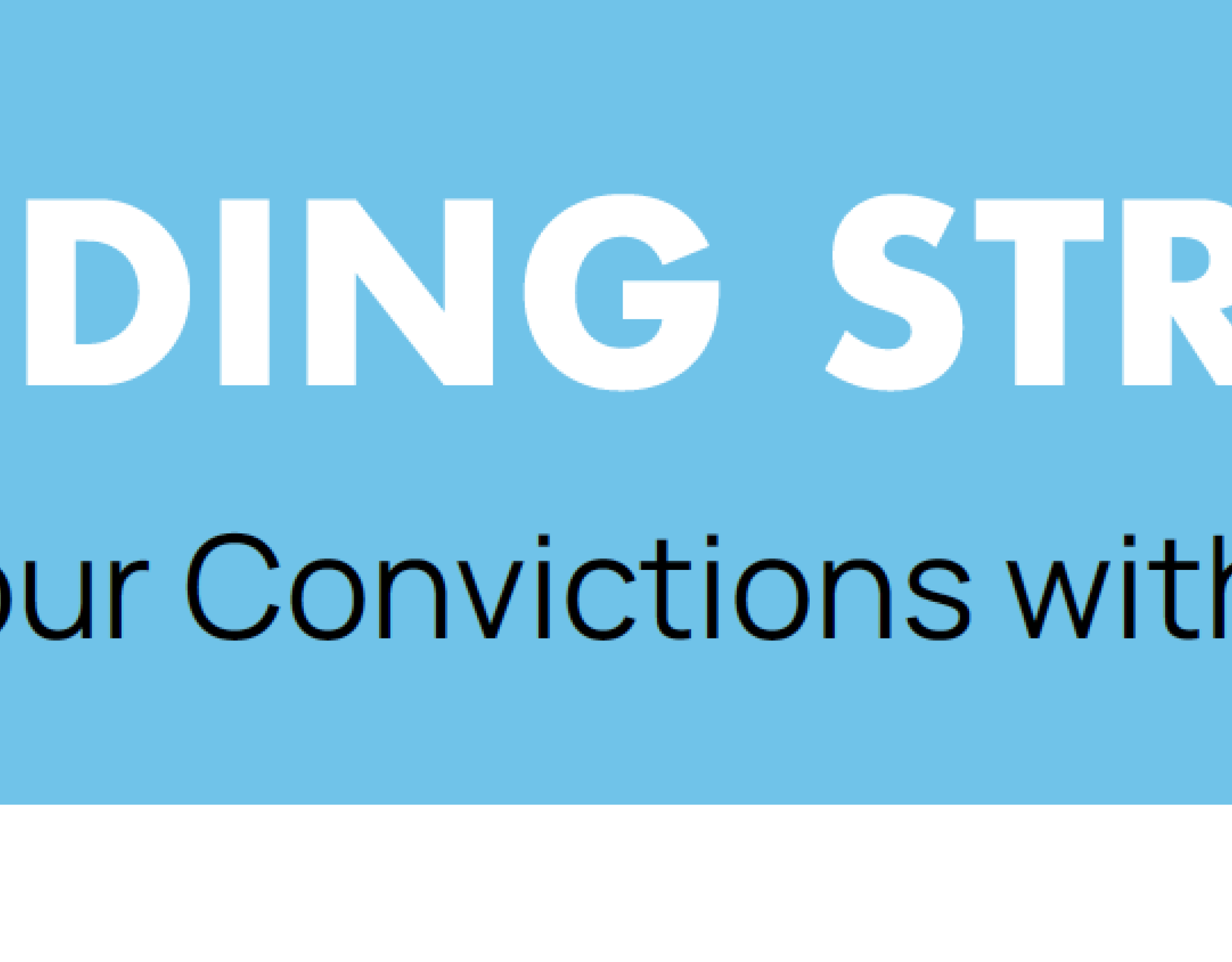 Standing Strong: Express your Convictions with Pride