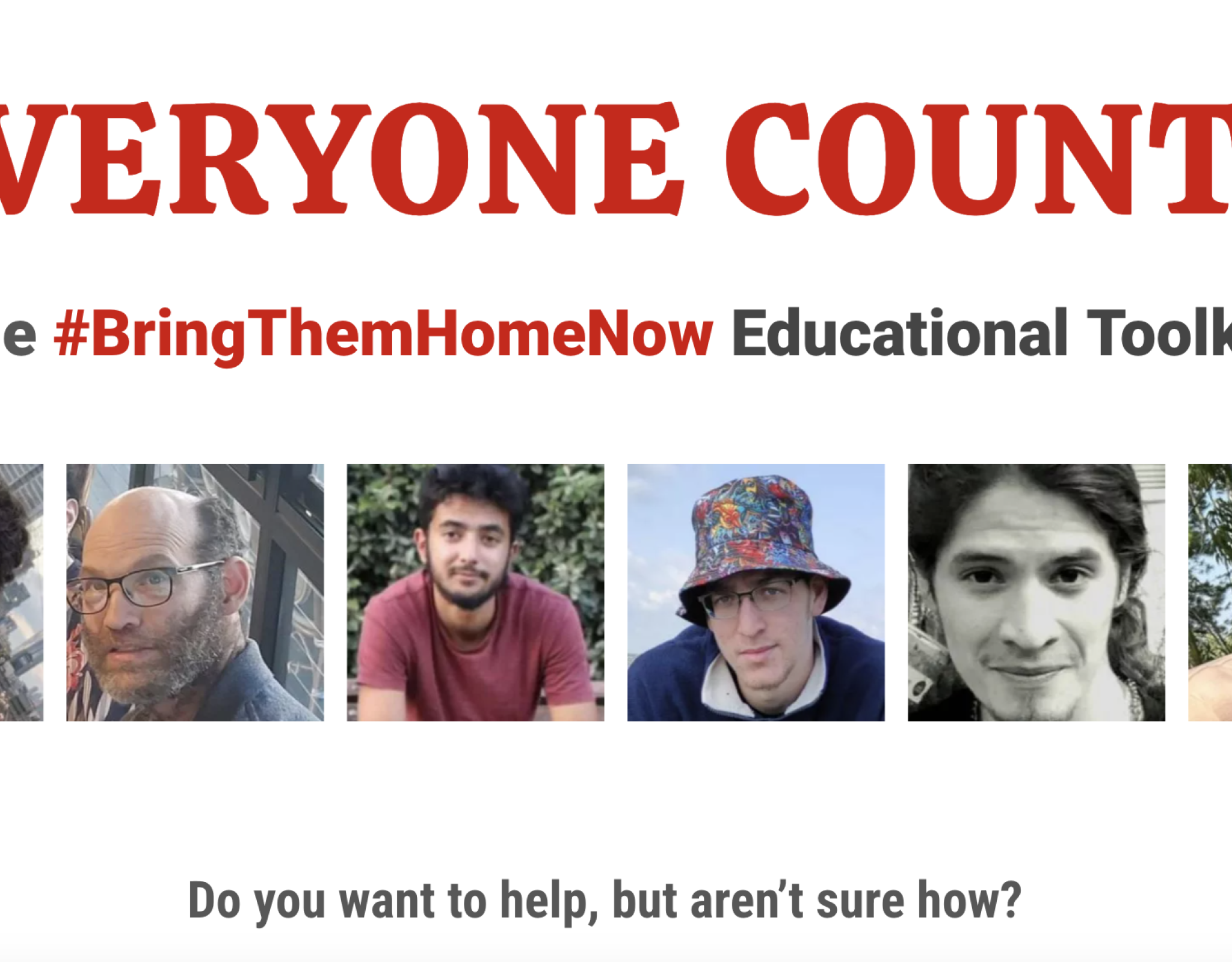 Everyone Counts: The #BringThemHomeNow Educational Toolkit