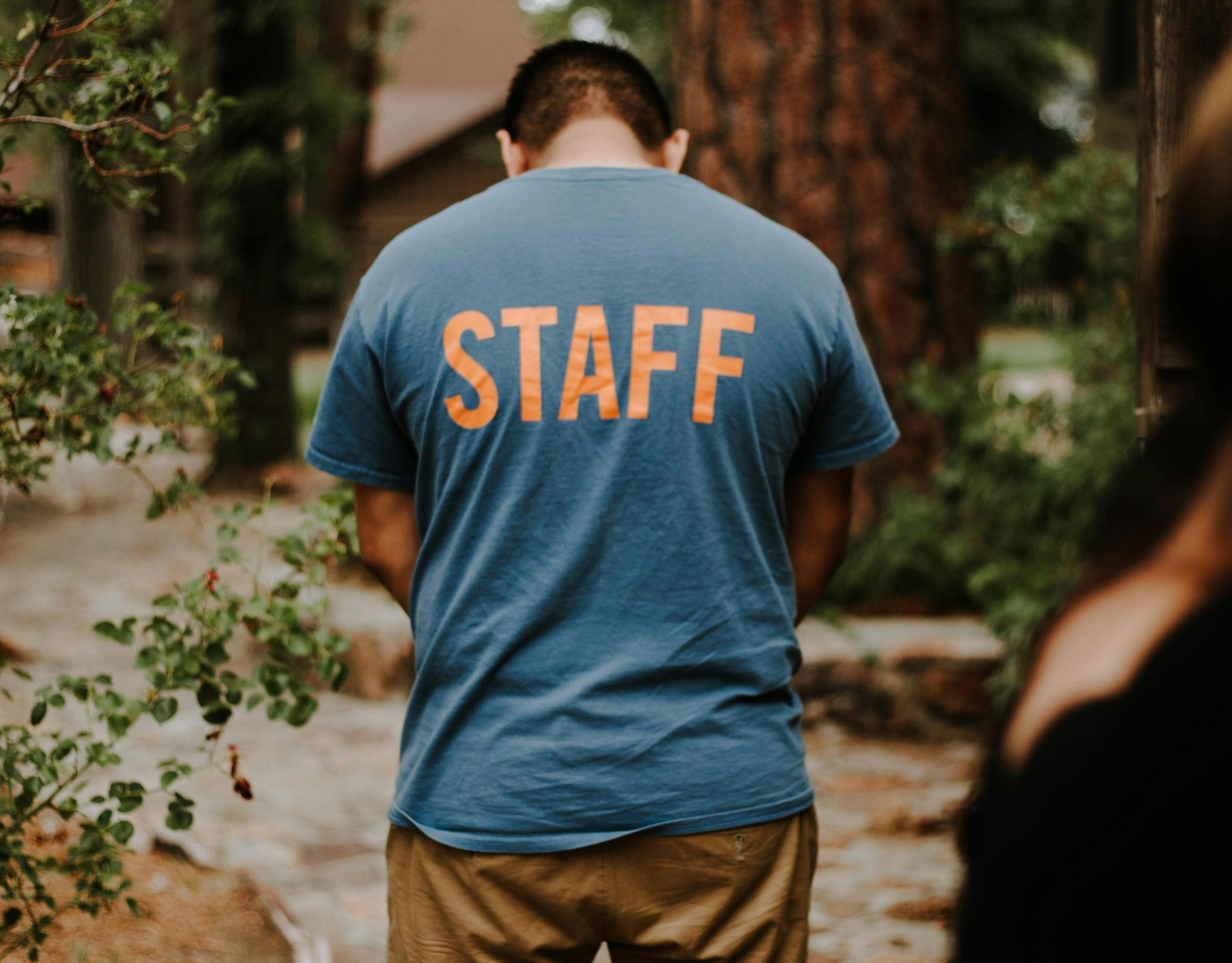 Camp counselor staff t-shirt