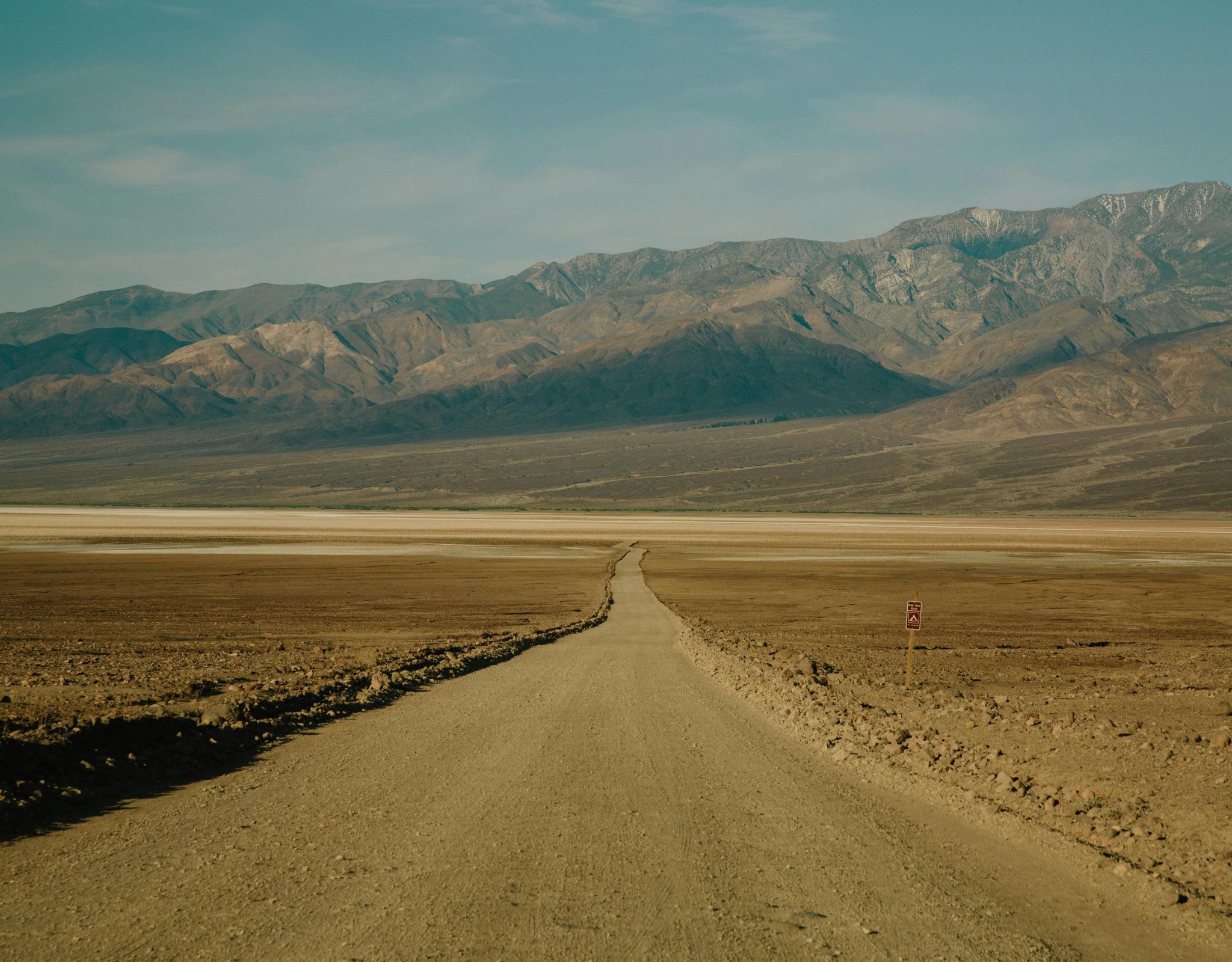 Path going far into distance