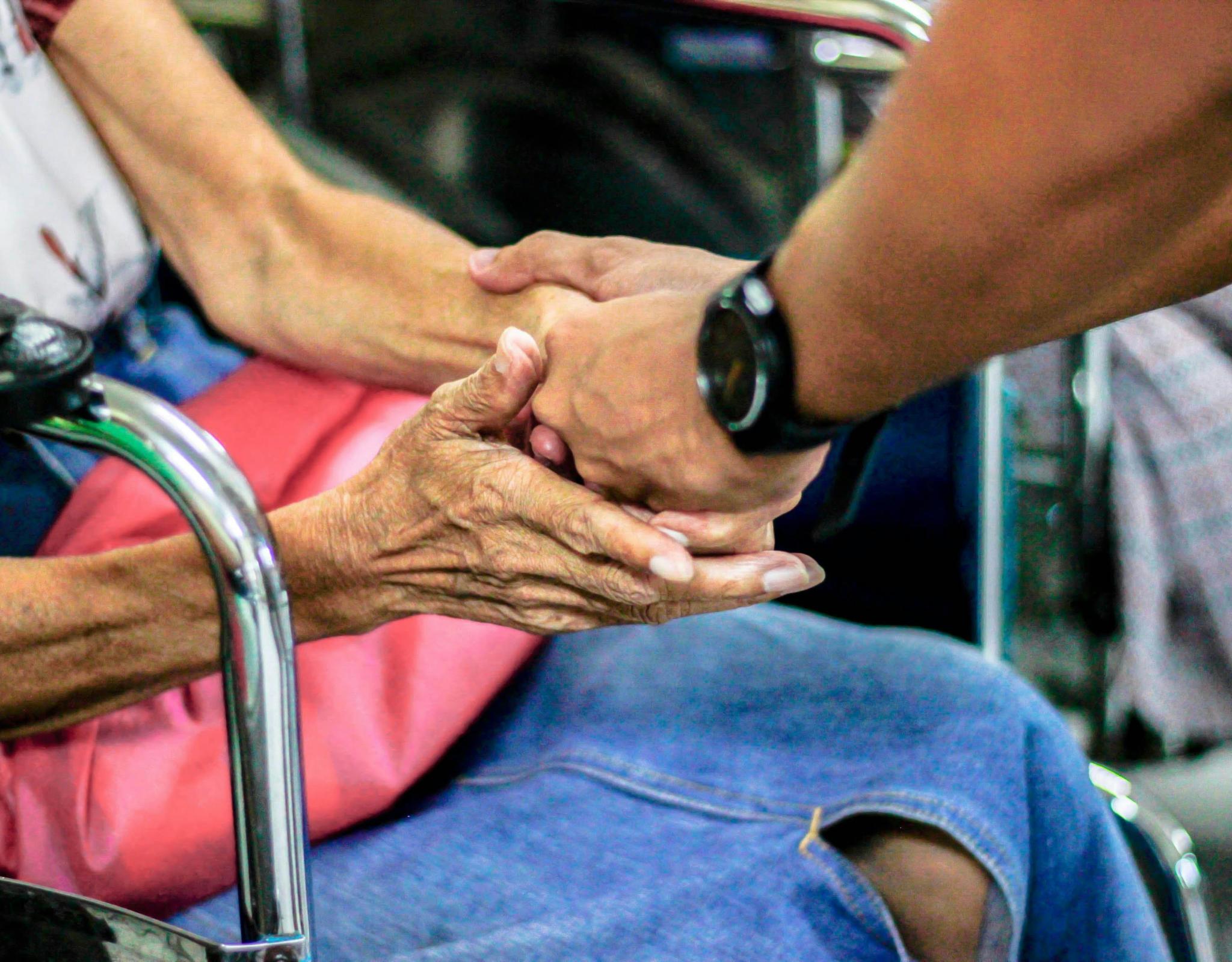 Helping and holding hands