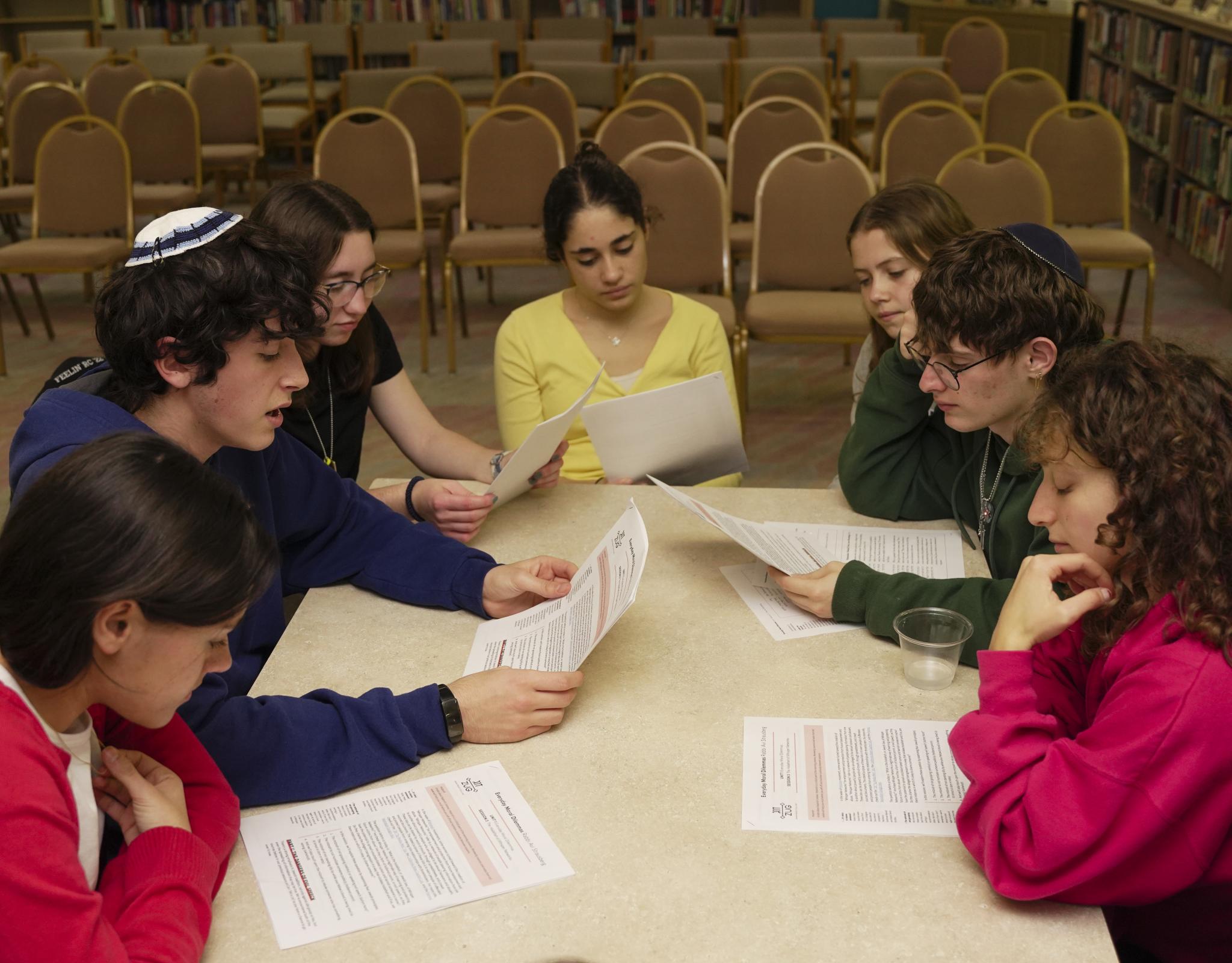 Teens learning together