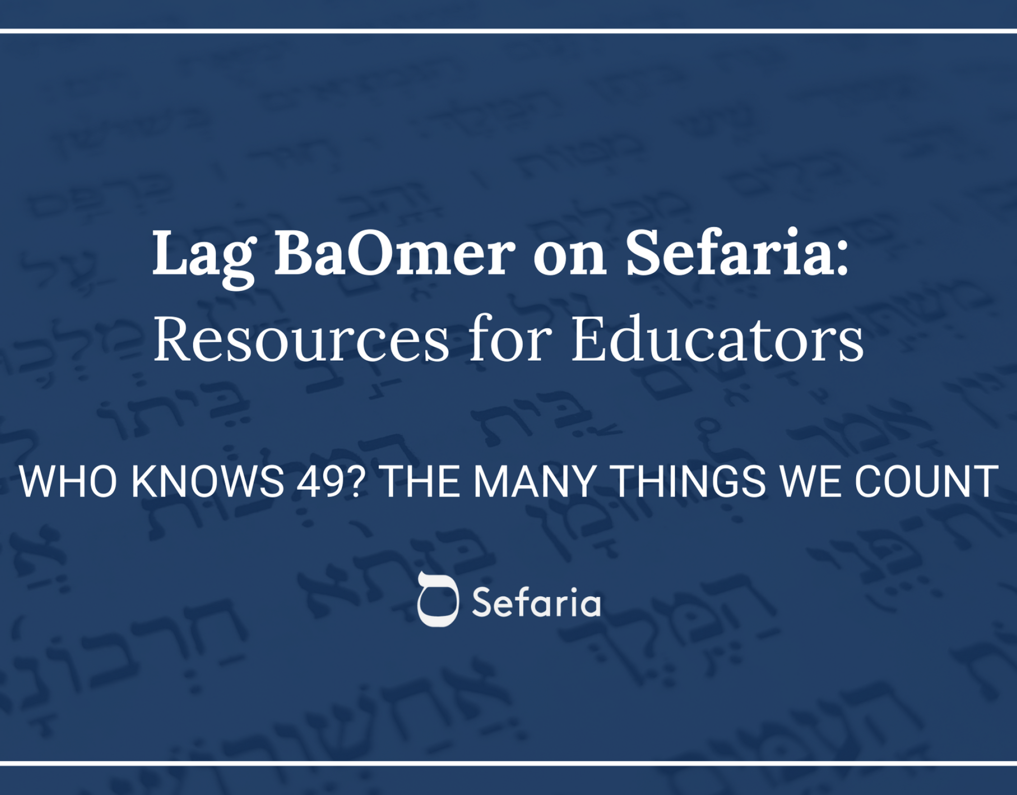Who Knows 49? The Many Things We Count