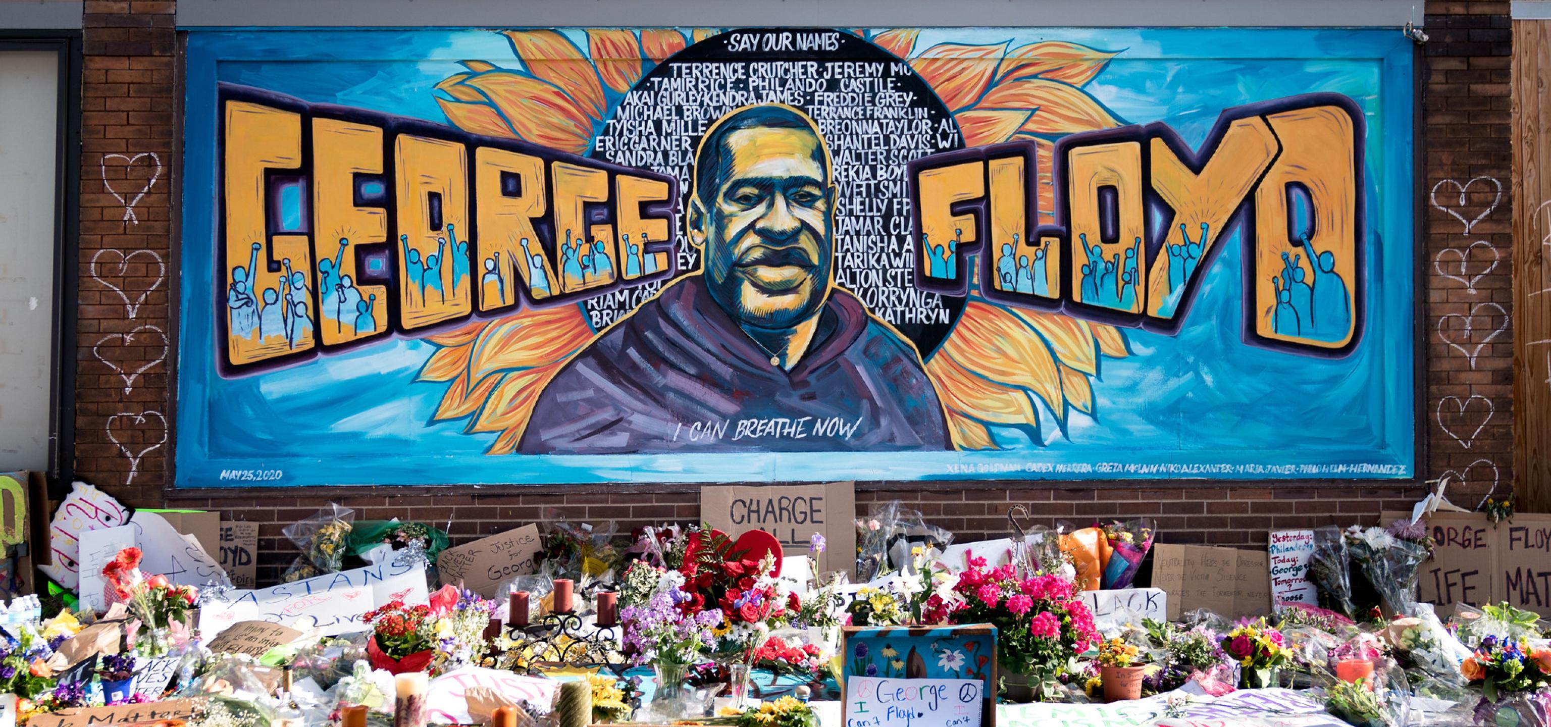 George Floyd Mural in Minneapolis, photo by Lorie Shaull, Creative Commons image