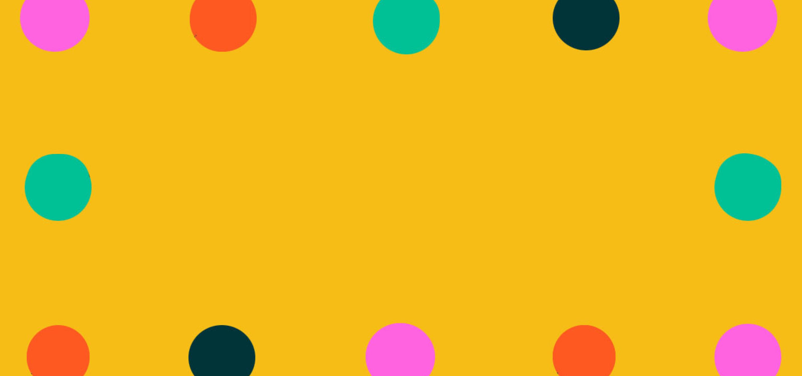 Dots on a yellow background