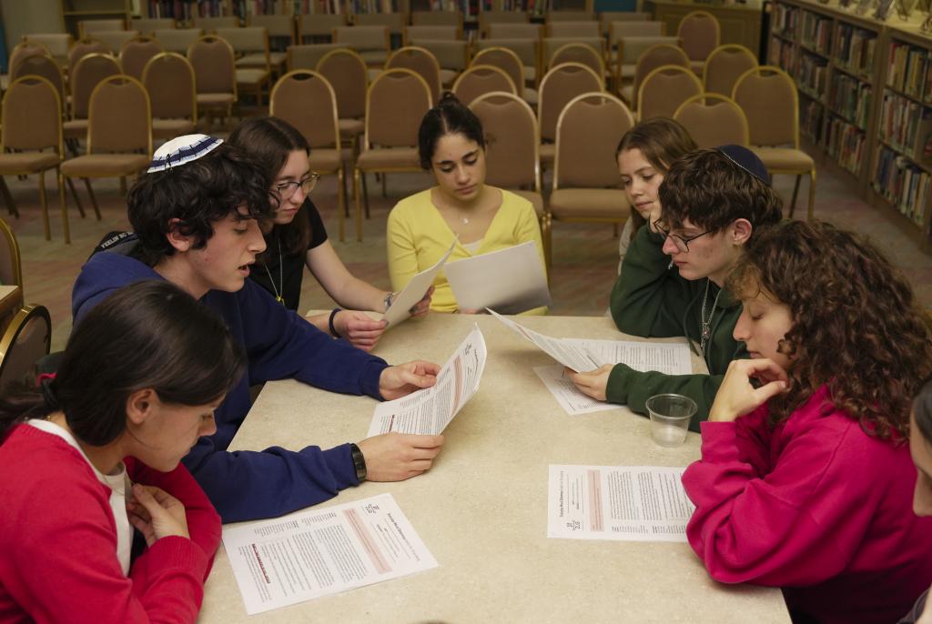 Teens learning together