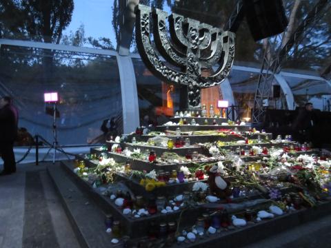 The Babyn Yar Memorial in Kyiv, Ukraine