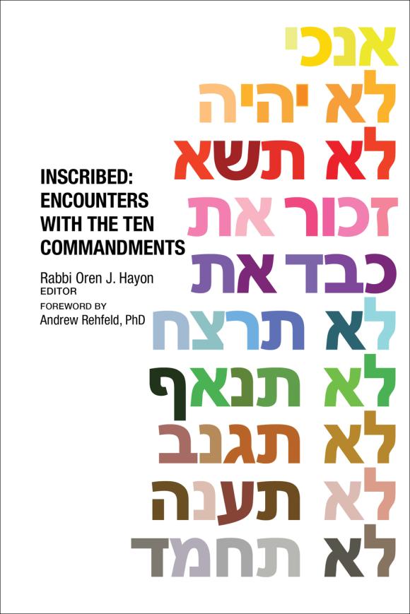 The cover features the abbreviated versions of the Ten Commandments, presented in rainbow text.