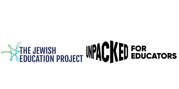 The Jewish Education Project logo and Unpacked For Educators logo
