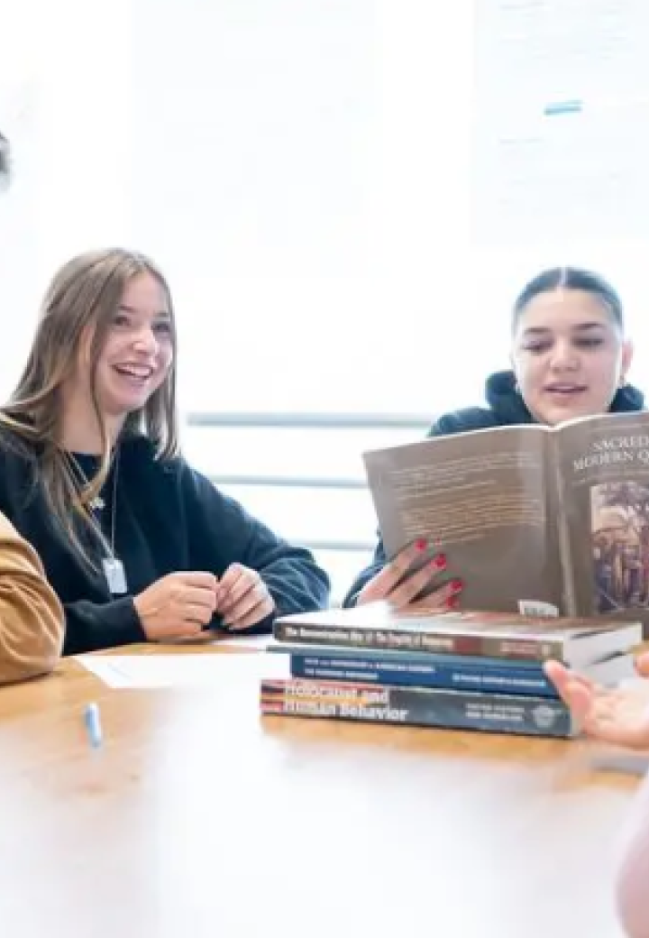 teens discuss an issue together