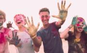 Teens with Paint on Hands